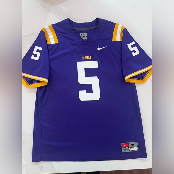 Nike Other - LSU Tigers Nike Team Jersey youth XL / Men’s Sm #5 Excellent used condition!